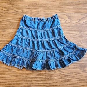 Children's Plane denim skirt